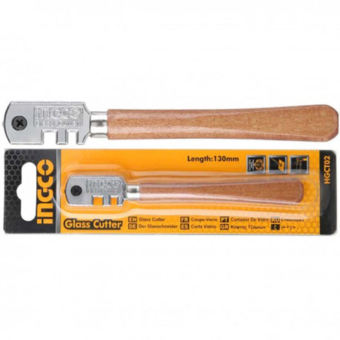 Il tagliavetro Ingco con lama da 6 pezzi è perfetto per incidere e tagliare il vetro con precisione. Ideale per lavori professionali e fai da te.