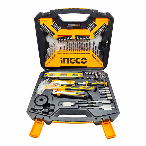 Valigetta Attrezzi Ingco - Kit base con 120 utensili professionali per lavori domestici e progetti più grandi. Alta qualità e durevolezza.