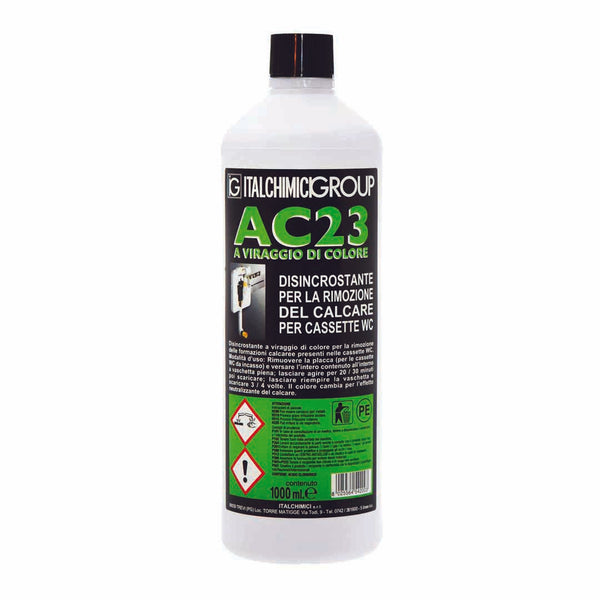 Disincrostante AC23 per cassette WC - 1 lt, rimozione calcare
