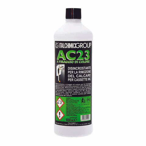 Disincrostante AC23 per cassette WC - 1 lt, rimozione calcare
