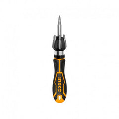 Il cacciavite a cricchetto Ingco è dotato di 7 teste intercambiabili da 30 mm. Ideale per lavori fai da te e professionali. Resistente e pratico.