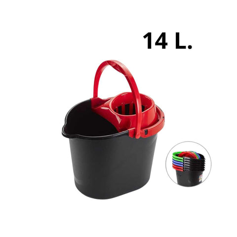 Secchio Lavapavimenti con Strizza Mop (Capacità 14 l.) - Secchio con Strizzatore