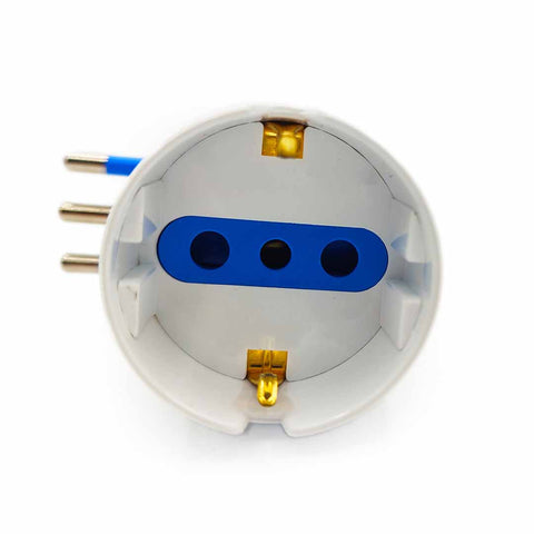 Adattatore salvaspazio schuko 90° 10A 2P+T 250 V 1500 W ARlux