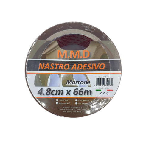 Nastro adesivo per imballaggi L 66 m. X 50 mm. Marrone