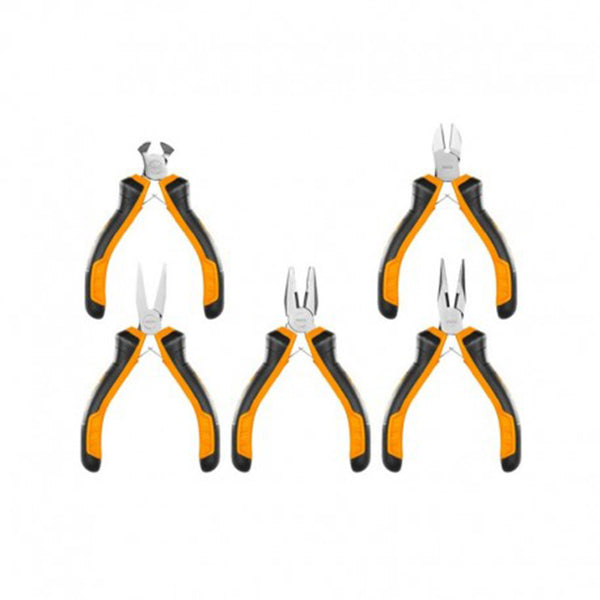 Set mini pinze e tronchesi in acciaio 5 pezzi Ingco