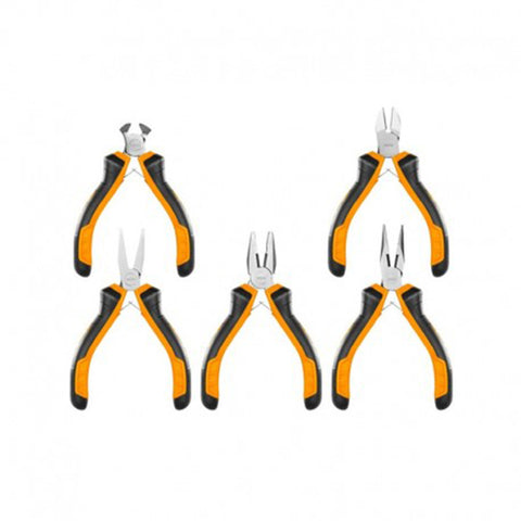 Set mini pinze e tronchesi in acciaio 5 pezzi Ingco