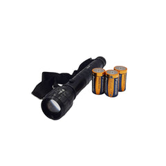 Torcia led con zoom regolabile e 4 modalità-sunlux