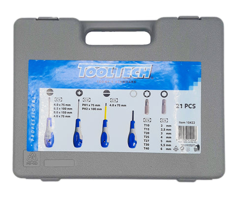 set cacciaviti + inserti 21 pz. Tooltech