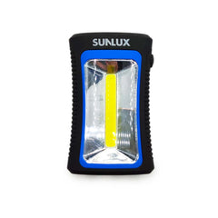 Torcia LED tascabile Sunlux: portatile e potente, ideale per le tue attività fai da te | Magnete e supporto gancio inclusi