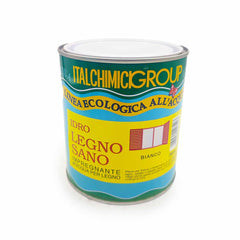 Impregnante all'acqua per legno Bianco 750 ml. Idro Legno Sano Italchimici Group