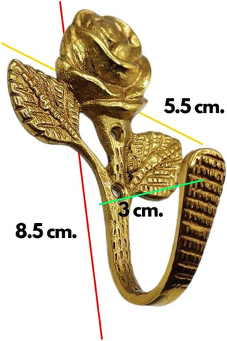 Gancio appendiabiti in ottone inossidabile