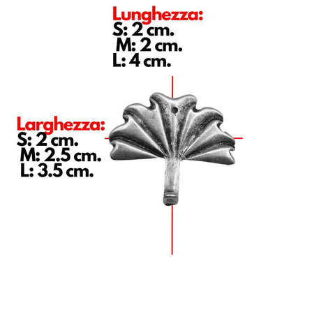 Dimensioni Ganci per Quadri e Cornici Portafoto (Confezione 5 pz.) con Chiodi 'Ventaglio' - Finitura Lucida (Colori Vari) 