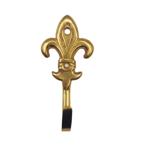 Gancio Portachiavi Da Parete In Ottone – Made In Italy, 24x9 Cm