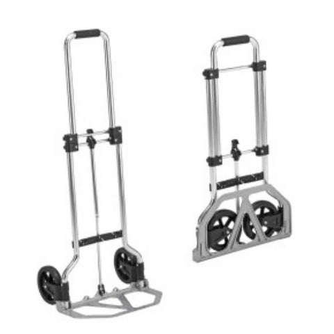 Carrello Portapacchi Pieghevole  in Alluminio (Fino a 75 kg. in Peso) - Maniglia Ergonomica 