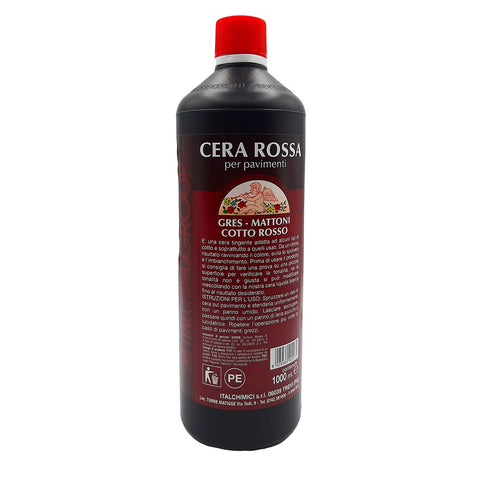 Cera rossa per pavimenti in cotto 1000 ml. Italchimici Group